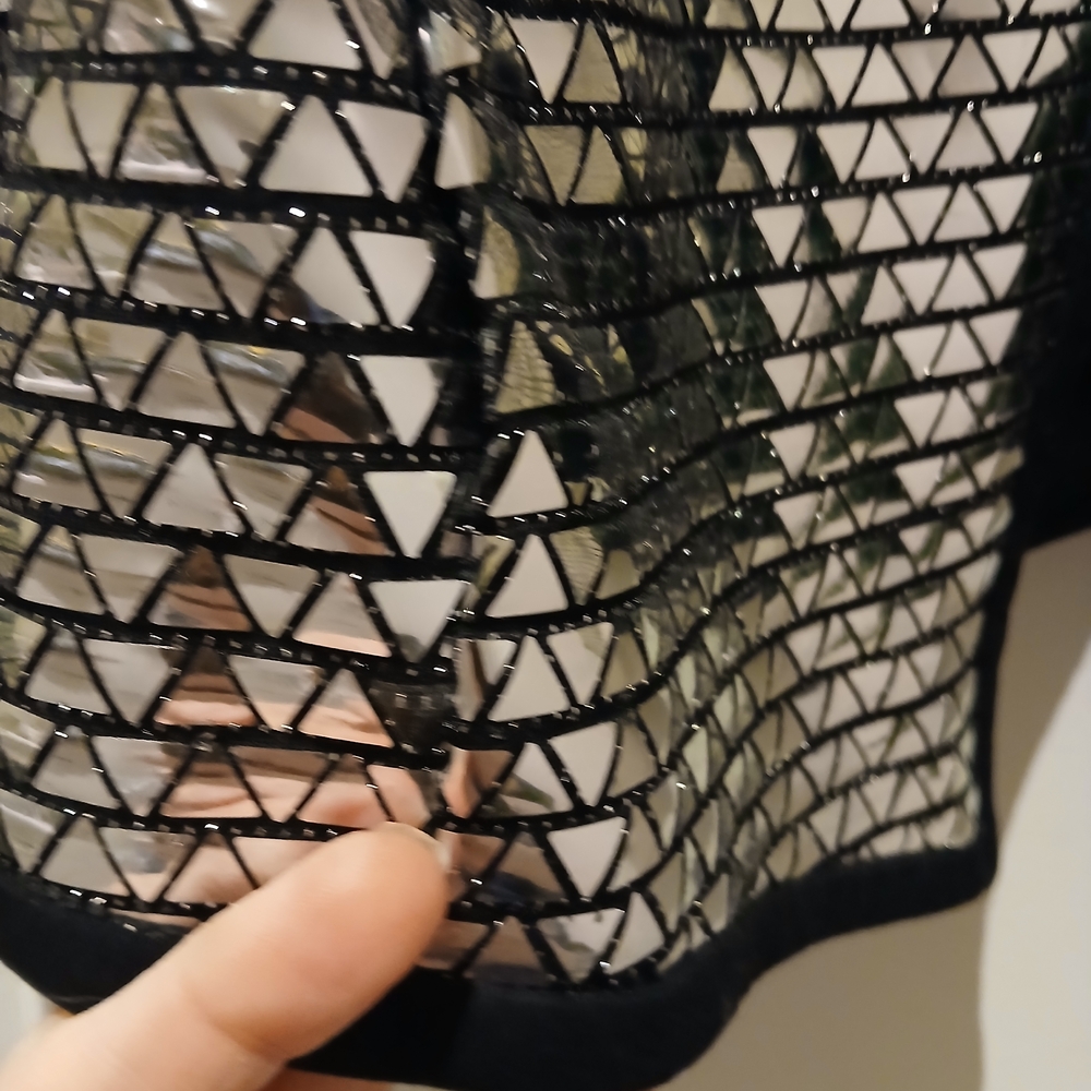Zara Metallic Silver Blazer - Picture 9 of 14